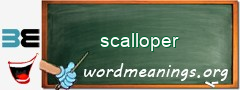 WordMeaning blackboard for scalloper